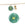 Beads Retail sales Green aventurine pendant 12mm astrological sign Pisces - Hole: 1mm (1)