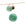 Beads wholesaler Green aventurine pendant 12mm astrological sign Sagittarius - Hole: 1mm (1)