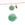 Beads Retail sales Green aventurine pendant 12mm astrological sign Aquarius - Hole: 1mm (1)