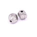 Grooved oval stainless steel bead 8x6mm - Hole: 1.5mm (1)
