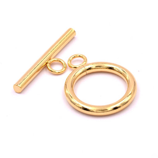 Buy T clasp in gold stainless steel 18mm and T-bar 25mm (1)