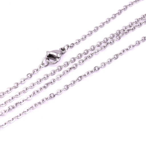 Chain necklace Stainless steel 76cm - 2mm (1)