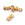 Beads Retail sales Openwork cylinder tube bead in golden stainless steel 8mm - Hole: 3mm (4)