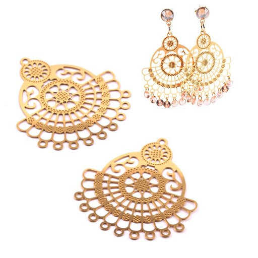 Buy Chandelier earrings with 9 holes 36x32mm (2)