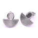 Ethnic stud earrings steel for 6x4mm cabochon (2)