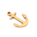 Marine anchor pendant golden stainless steel 15x5mm (1)