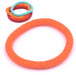 Nepalese crocheted bangle bracelet ORANGE 65mm (1)