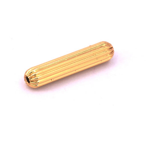 Buy Cylinder tube beads Golden brass 18x4mm - Hole: 1.2mm (1)