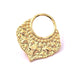 Ethnic ring pendant in golden brass quality 27mm (1)