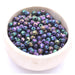 Firepolish Faceted bead Iris - Purple 4mm (50)