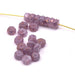 Bohemian Luster faceted rondelle bead - Stone Pink 6x3mm - Hole: 1mm (50)