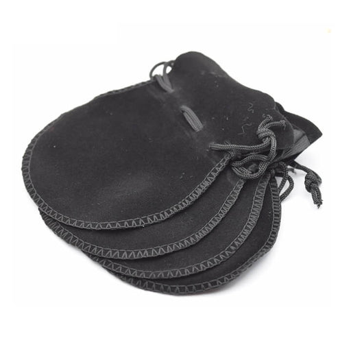 Buy Black polyester purse shape pouch 12x9mm (4)