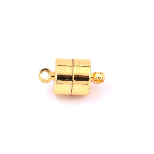 Magnetic clasp quality golden brass 11x6.5mm - Hole: 1.2mm (1)