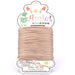 Brazilian waxed twisted polyester cord beige 0.8mm (20m spool)