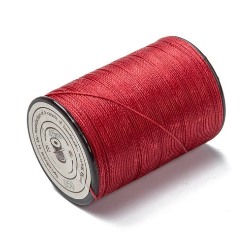 Buy Brazilian twisted waxed polyester cord Brick red 0.45mm (1 Spool)