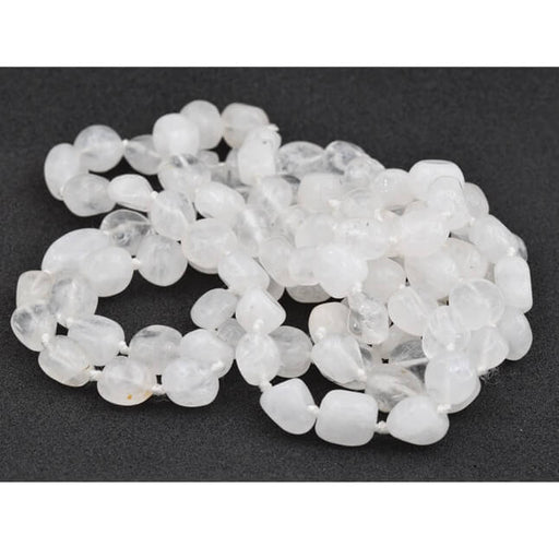 Nugget pearl necklace in white Quartz 9-10x8-10mm - length 118cm (1)