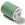 Beads wholesaler Braided cotton cord with green and beige gold thread - 2mm (4m spool)