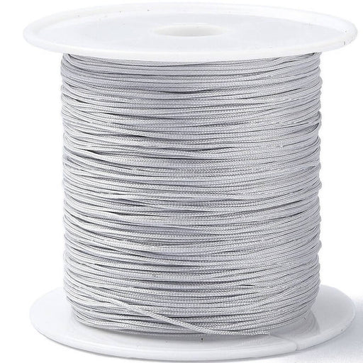 Gray braided nylon cord - 0.4mm (5m)