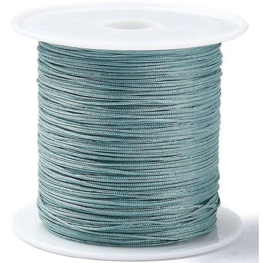 Turquoise braided nylon cord - 0.4mm (5m)