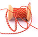 Twisted polyester cord Red and gold thread 1mm (2m)