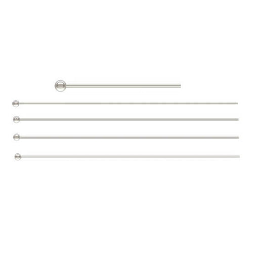 Ball head pin - Sterling Silver - 50x0.5mm (4)