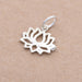 Lotus pendant in 925 silver 10.5x11.5mm - Hole: 3.5mm (1)