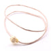 Torque necklace in ivory white silk and cotton thread 44cm (1)