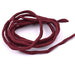 Natural silk cord hand dyed burgundy red 2mm (1m)