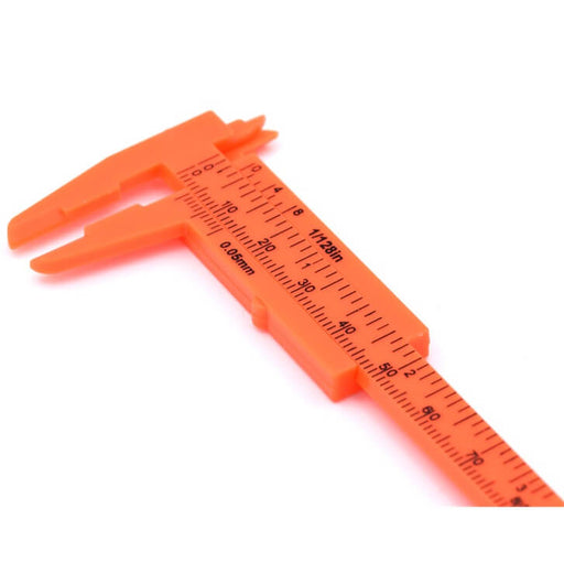 Vernier caliper with double plastic scale 11cm (1)