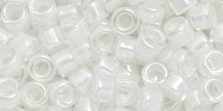 Buy cc1030 - AIKO Toho Beads 11/0 tube White-Lined Crystal (2g)