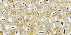 Buy ccPF21 - AIKO Toho Beads 11/0 tube PermaFinish-Siver-Lined Crystal (2g)