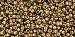 ccPF593- Toho Beads 11/0 Round PermaFinish Galvanized Almond (10g)