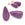 Beads wholesaler Drop resin bead Purple 33x16.5mm - Hole: 1.5mm (2)