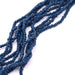 Faceted glass beads midnight blue 2.5mm - Hole 0.4mm (1 strand)