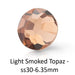 Preciosa Light Smoked Topaz hotfix FlatBack - ss30-6.35mm (12)