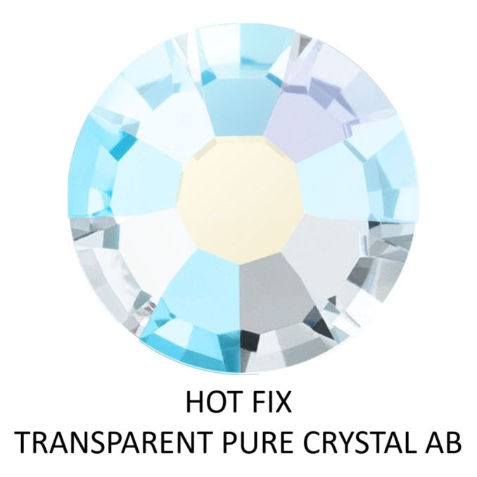 Hotfix FlatBack Preciosa Crystal AB pure TRANSPARENT - ss40-8.5mm (6)