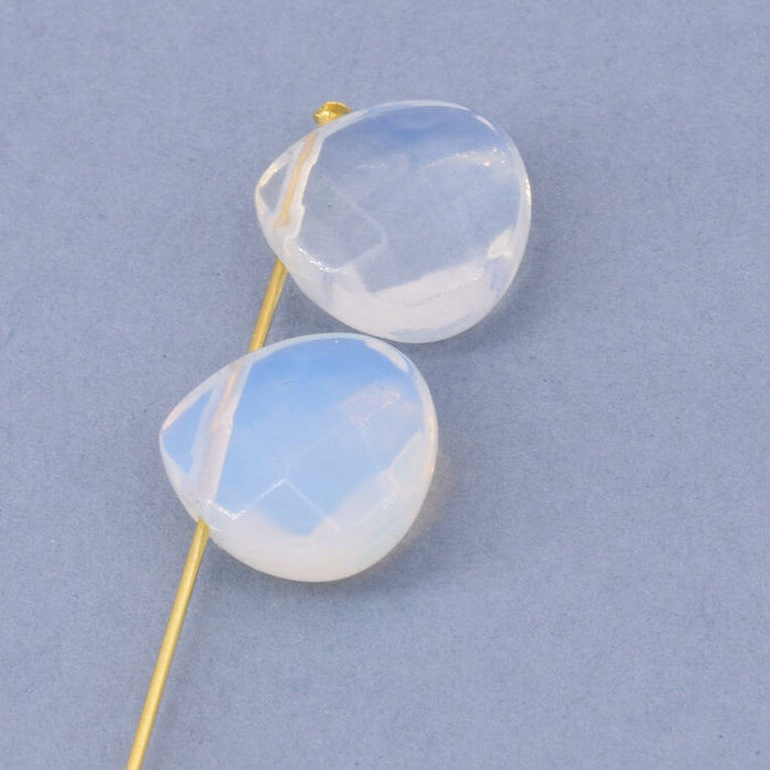 Imitation opalite drop pendant 13mm hole: 1mm (2)