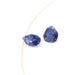 Drop bead pendant Kyanite 9-13x6-9mm - Hole: 0.5mm (2)