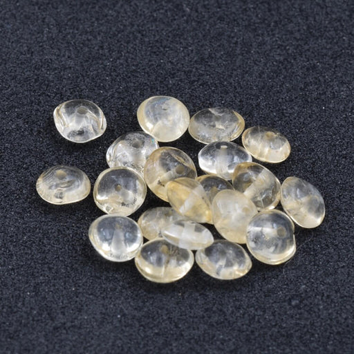 Buy Bicone Rondelle Bead in Citrine 5-6x3-4mm - Hole: 0.4mm (20)