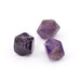 Natural Amethyst polygon beads 8-10x10mm - Hole: 1mm (3)