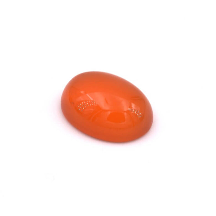 Oval cabochon in red tinted agate 16x12mm (1)