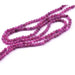 Natural ruby ​​corundum faceted bead 2.5mm - Hole: 0.6mm (1 strand-39cm)