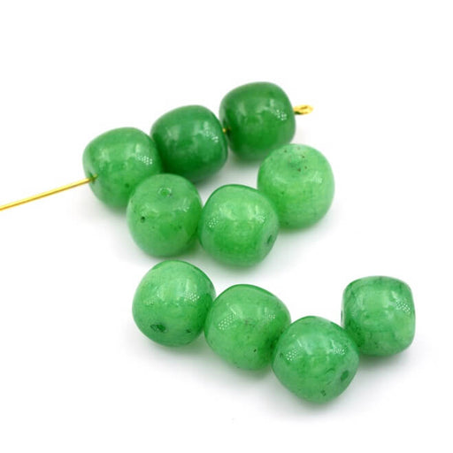 Buy Large rondelle geen jade beads 10x9mm-Hole: 1.2mm (10)