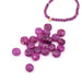 Flat round faceted ruby ​​bead 4x2.5mm - Hole: 0.5mm (50)