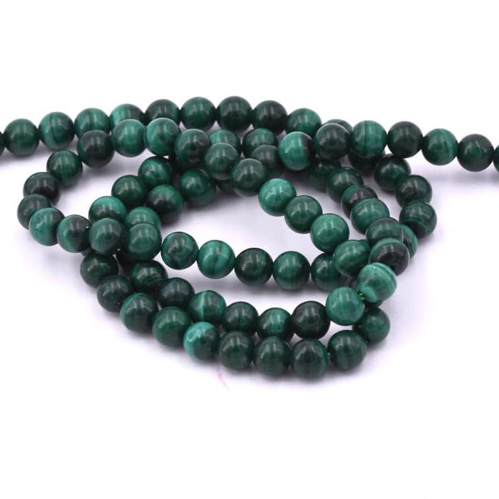 Malachite round bead 4mm - hole 1mm (1 strand-38cm)