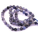 Natural Iolite faceted round beads 4mm - Hole: 0.7mm (1 strand-38cm)