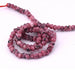 Faceted rondelle beads natural jade tinted rhodonite - 4x2.5mm (1 row - 35cm)