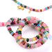 Dyed jade rondelle beads mixed colors - 4.5mm - Hole: 0.5mm (1)