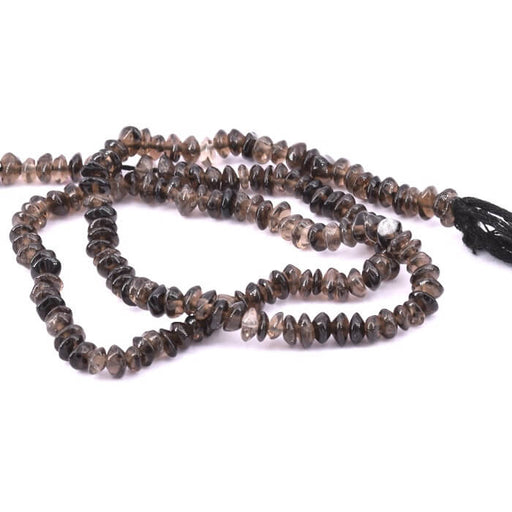 Buy Smoky Quartz bicone button bead 3-4x2-3mm (1 Strand-31cm)