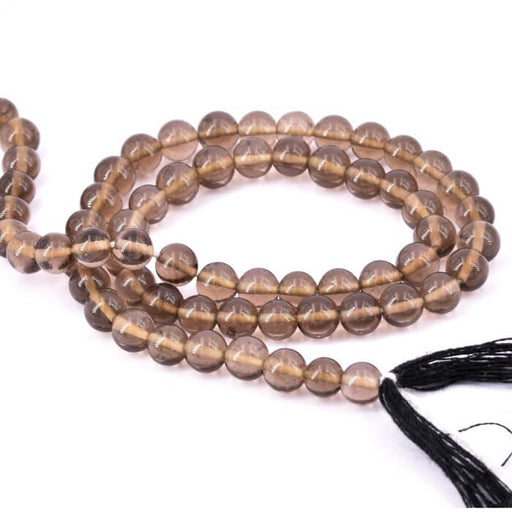 Round Bead Smoky Quartz 5-6mm (1 Strand-33cm)